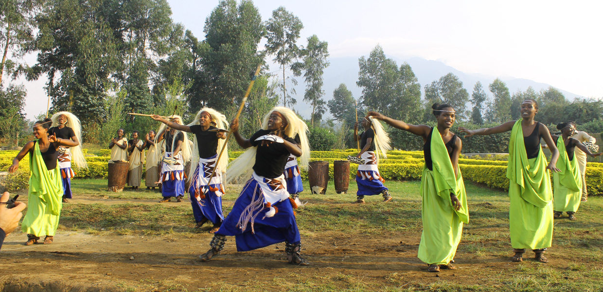 Rwanda's traditional and cultural dance being performed