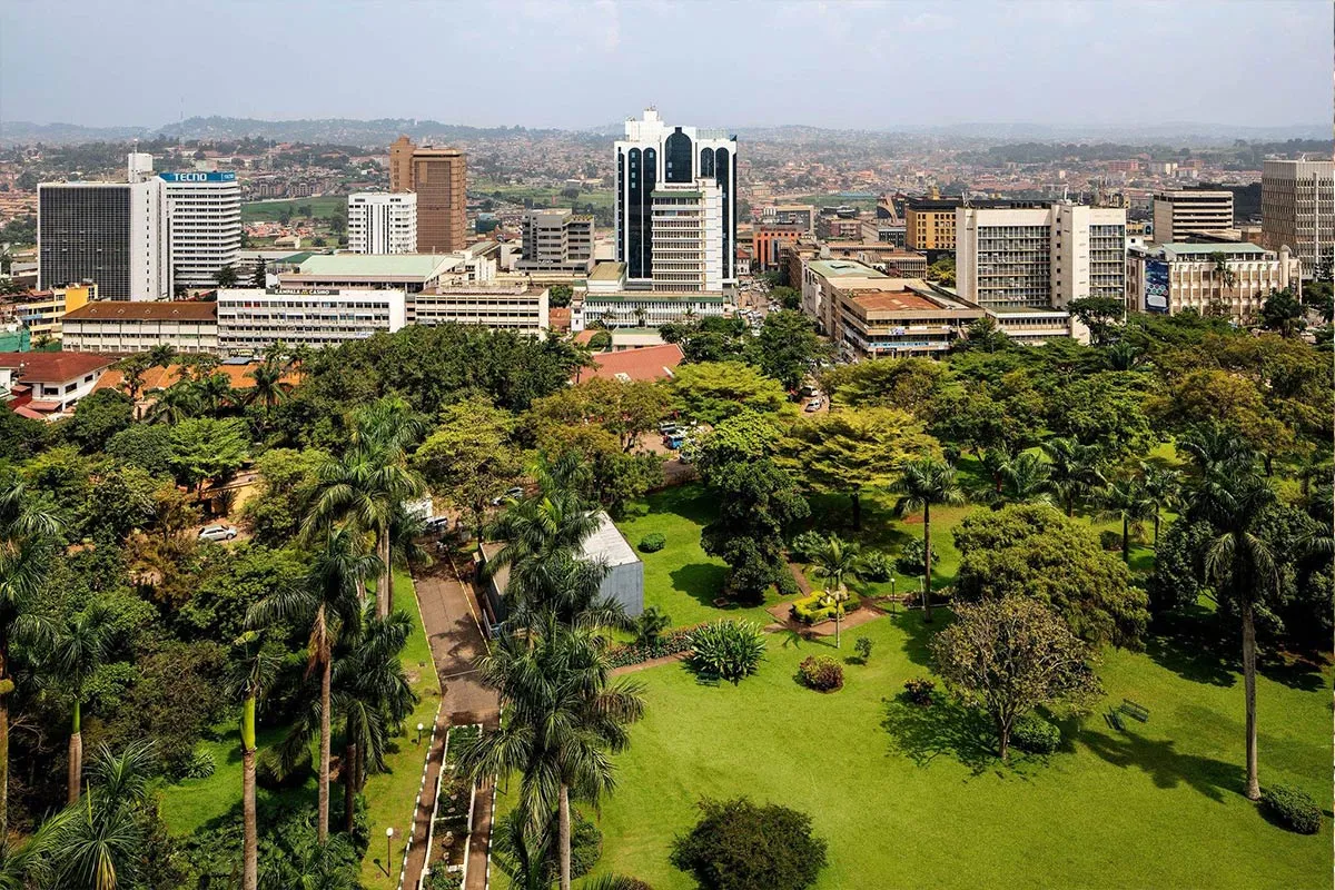 An Aerial View Of Kampala City. Credit Kampala City Tours