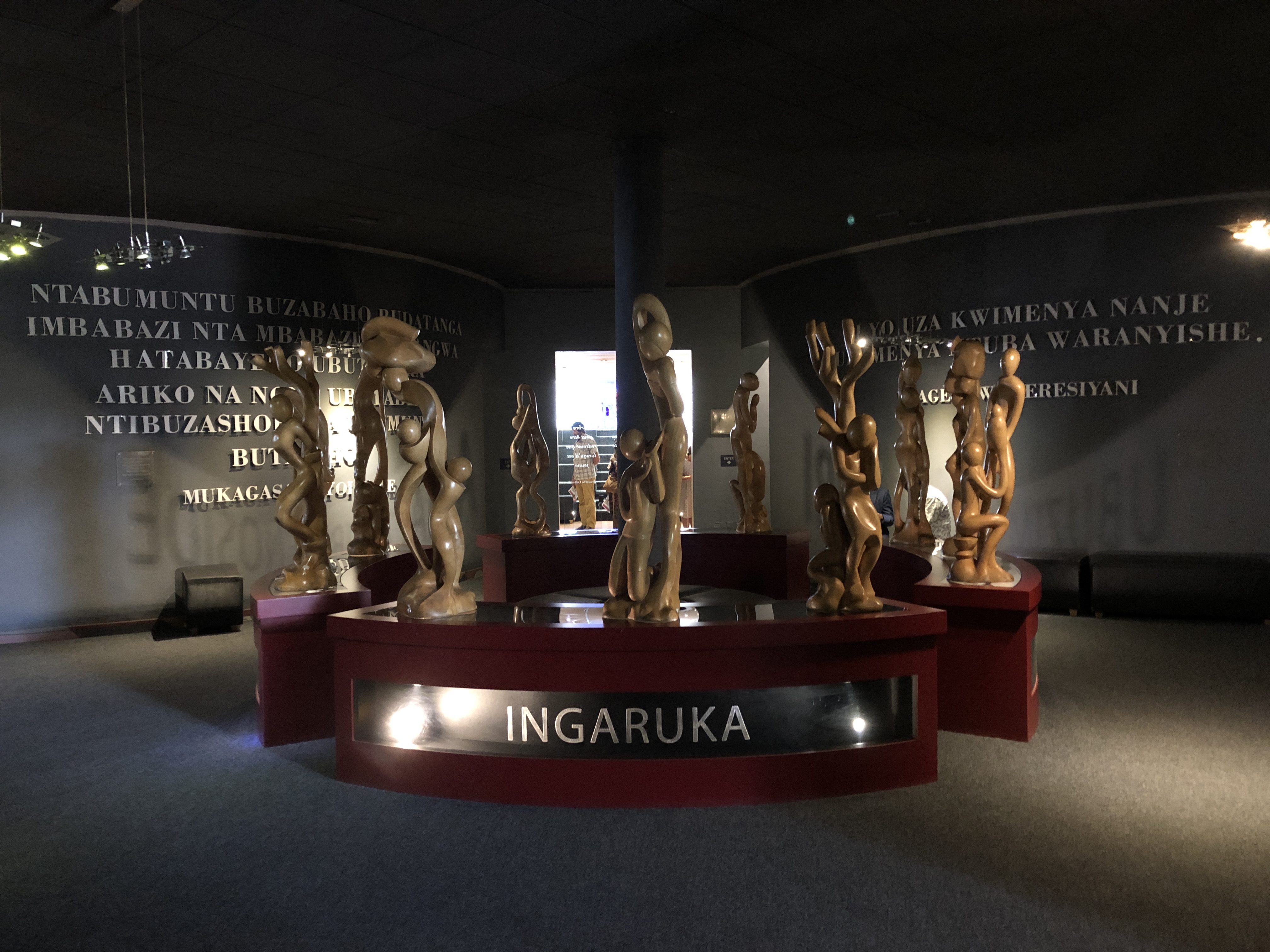 Statues in Kigali Genocide Museum